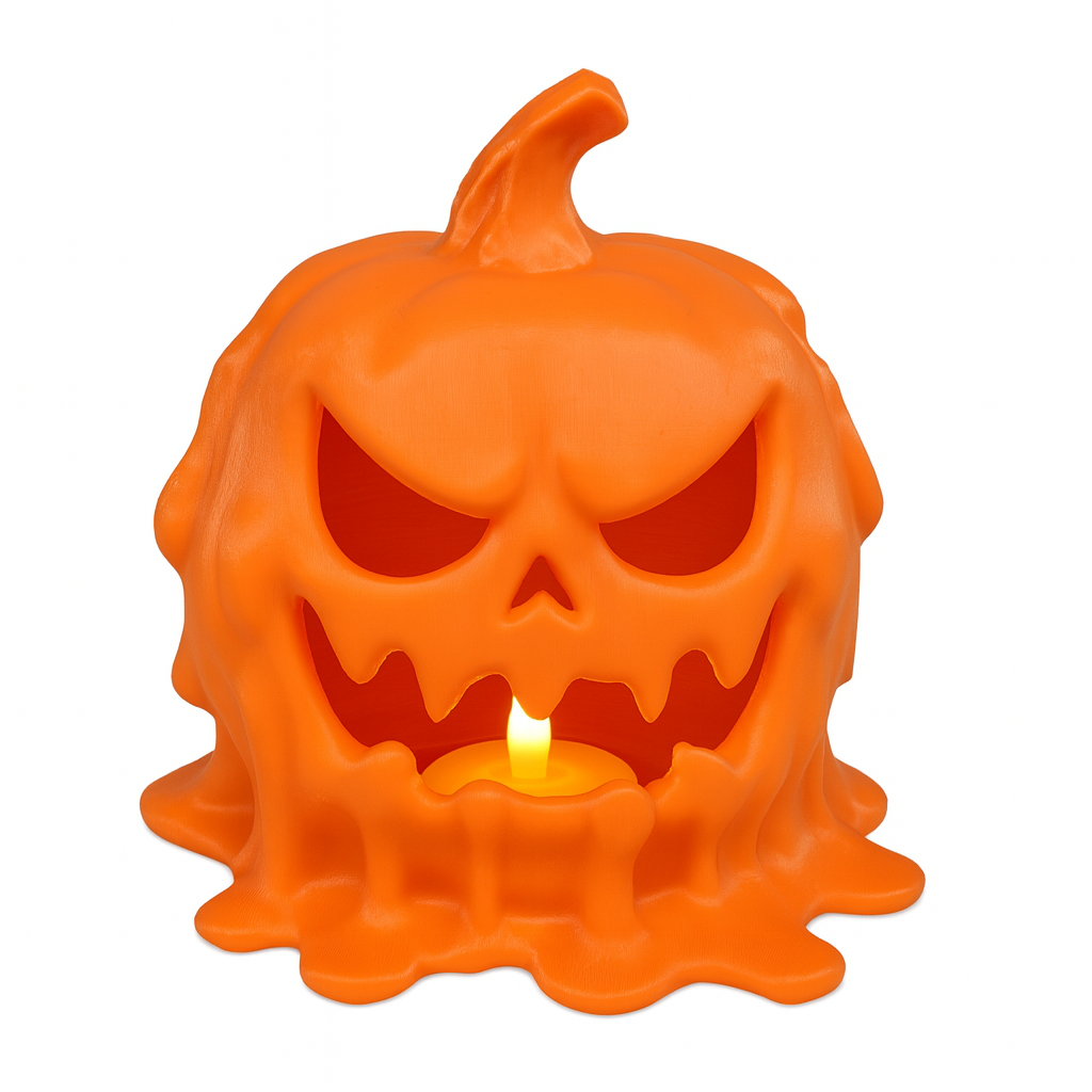 Melting Jack-o’-Lantern | Horror Halloween Decoration with LED Candle